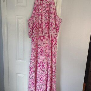 New Without Tags Stella & Julie Pink Summer Maxi Dress size 18W